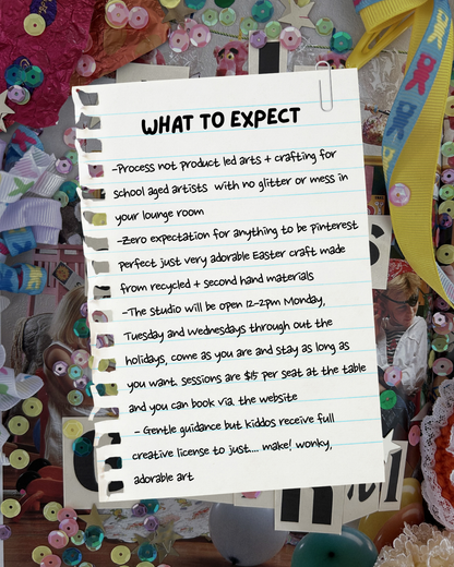 EASTER HOLIDAY DROP IN - TUESDAY 14TH OF APRIL